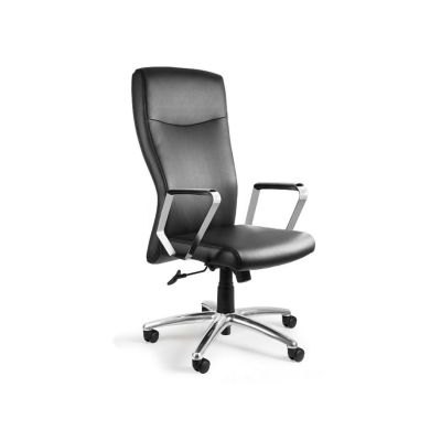 Adella C239 Bürostuhl, Naturleder, HL-4, schwarz