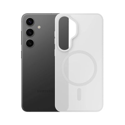 5. 3mk Smoke MagCase für Samsung Galaxy S25 - Weiß-Transparent