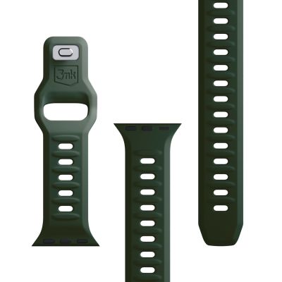 14. 3mk Silikon- Watch für Apple Watch 42 / 44 / 45 / 49 mm – Grün