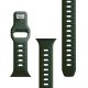 14. 3mk Silikon- Watch für Apple Watch 42 / 44 / 45 / 49 mm – Grün