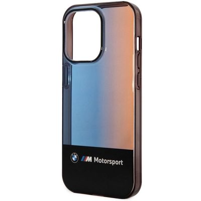 6. BMW Half Tricolor Case für iPhone 14 Pro Max 6,7" - Schwarz
