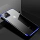 9. Clear Color Silikon Gel Electroplating frame Handyhülle Schutzhülle für Xiaomi Mi 11 blau