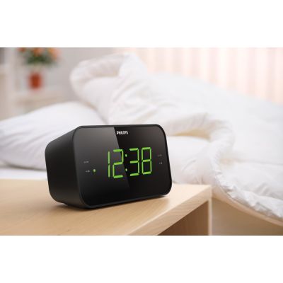 10. Philips TAR3306/12 Digitaler Wecker Schwarz