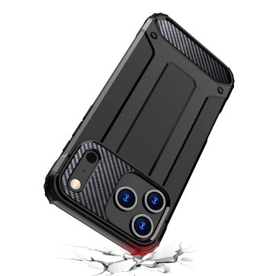 9. Hybrid Armor Case für iPhone 17 Pro - Schwarz