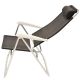 4. Hochwertiger Deluxe-Campingstuhl mit Kopfstütze, Aluminium, Anthrazit, Redcliffs