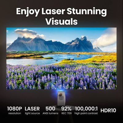 10. BenQ GV50 Projektor | Full HD (1920 x 1080) | 500 ANSI Lumen | Weiß/Grau | WLAN
