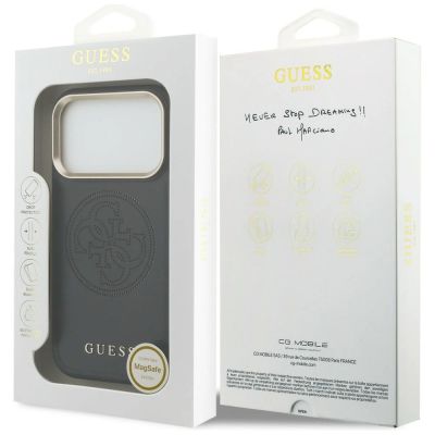 8. Guess Perforierte 4G MagSafe Hülle für iPhone 17 Pro - Schwarz