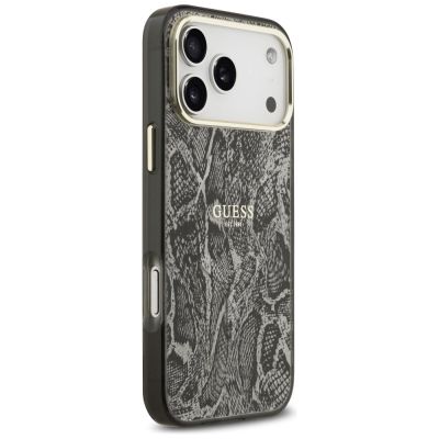 4. Guess MagSafe-Hülle mit Pythonmuster für iPhone 17 Pro Max – Schwarz