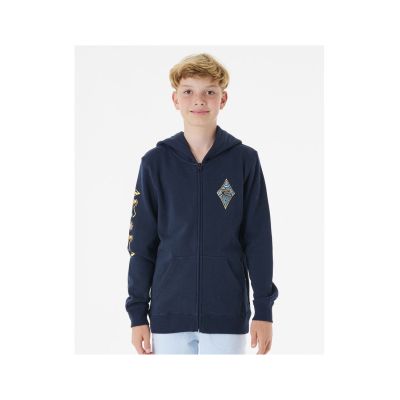 RIP CURL Tube Heads Zip Thru Hood -Junge Marineblau