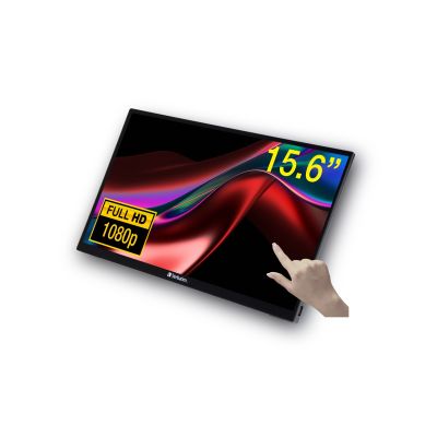 Verbatim PMT-15 Touchscreen 15,6 Zoll Full HD 1080p Metallgehäuse
