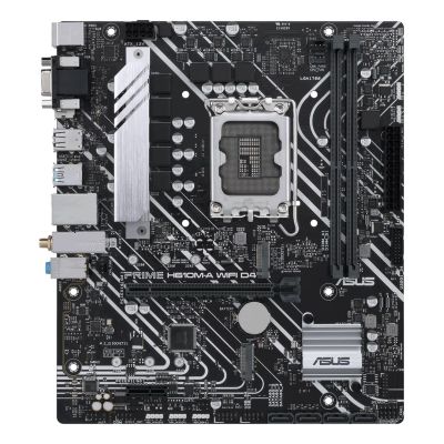 2. Asus | Mainboard H610M-A WIFI D4 | Intel Prozessorfamilie | Prozessorsockel LGA1700 | DDR4-Speichersteckplätze | 2 Speichersteckplätze | Unterstützte Festplattenschnittstellen: SATA, M.2 | Anzahl SATA-Anschlüsse: 4 | Chipsatz: Intel H610 | Formfaktor: mATX
