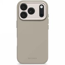 Decoded Antimikrobielle Silikon-Rückseite mit MagSafe für iPhone 17 Pro – Beige