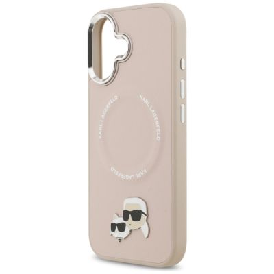 6. Karl Lagerfeld Karl & Choupette Pins MagSafe Case für iPhone 17 Pink