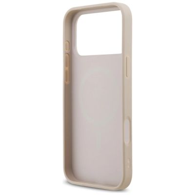 7. Guess Saffiano Classic Logo MagSafe Hülle für iPhone 18 Pro Max / iPhone 17 Pro Max – Pink