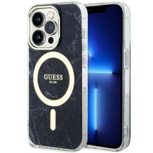 Guess GUHMP14XPCUMAK iPhone 14 Pro Max 6.7" schwarz/schwarz Hardcase Marble MagSafe