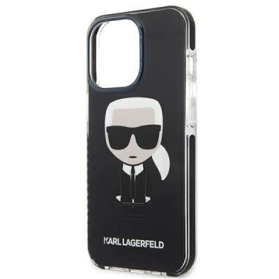 6. Karl Lagerfeld Iconik Karl Case für iPhone 13 Pro / iPhone 13 - Schwarz