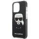 6. Karl Lagerfeld Iconik Karl Case für iPhone 13 Pro / iPhone 13 - Schwarz