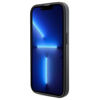 5. Guess 4G Printed Stripes MagSafe-Hülle für iPhone 15 Pro Max – Schwarz