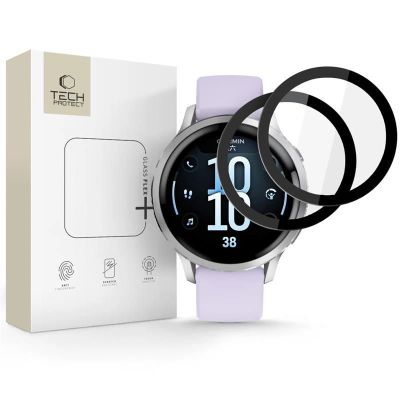 Tech-Protect Glass Flex+ 2er-Pack für Garmin Venu 4 41 mm – Schwarz