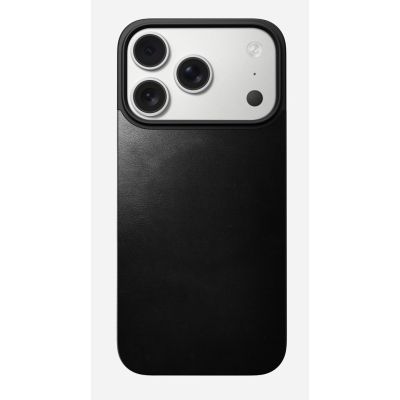 4. NOMAD Magnetische Lederrückseite - Magnetische Hülle für iPhone 18 Pro / 17 Pro, kompatibel mit MagSafe, Horween-Leder (schwarz)
