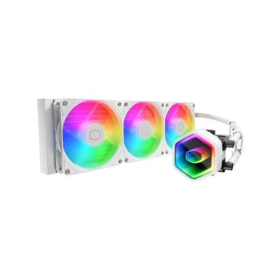 Cooler Master MasterLiquid 360 Core II White Prozessor-Flüssigkeitskühlungs-Kit 12 cm Weiß 1 Stück.