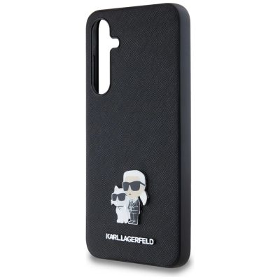 6. Karl Lagerfeld Saffiano Karl&Choupette Pin Hülle für Samsung Galaxy A35 – Schwarz