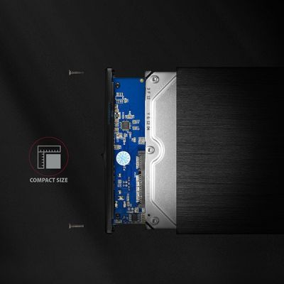 13. AXAGON EE35-XA3 Externes Gehäuse 3,5", USB 3.0, SATA II, Aluminium - Schwarz
