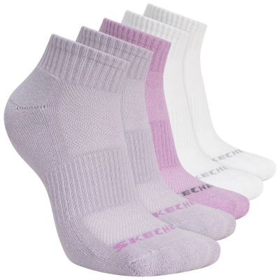 Skechers 5er-Pack Unisex 1/2 Frottee Viertelrund-Sneaker S602095-501 Lila 35-38