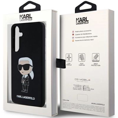 8. Karl Lagerfeld Silikon Ikonik Hülle für Samsung Galaxy S24+ - schwarz