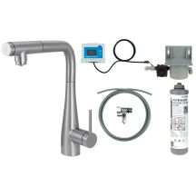 Küchenarmatur mit Wasserfiltersystem und Ausziehbrause