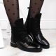 4. Filippo W PAW476 isolierte Stiefeletten aus schwarzem Lackleder