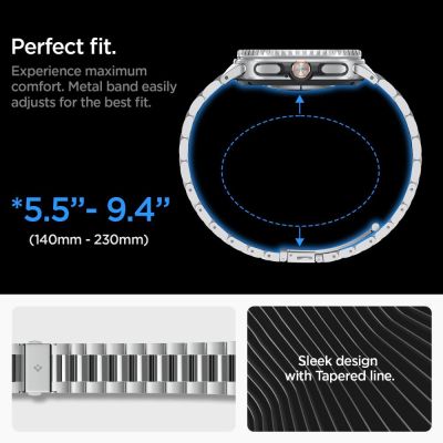 12. Spigen Modern Fit Band für Samsung Galaxy Watch 40/44/46 mm - Silber