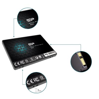 6. Silicon Power S55 SSD 480GB 2,5" SATA III 560/530 MB/s (SP480GBSS3S55S25)
