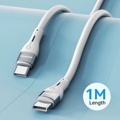 6. Wozinsky WSTCC1 USB-C / USB-C PD 65W Kabel 1 m lang - Weiß