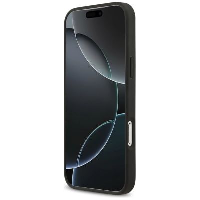 5. Mercedes Leather Large Laurel Leave MagSafe Case für iPhone 17 Pro Max – Schwarz und Grau