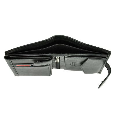 7. Pierre Cardin Herren-Ledergeldbörse mit vertikalem Reißverschluss - 326A-TILAK15