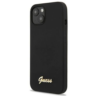 2. Guess GUHMP13MLSLMGBK iPhone 13 6.1" schwarz/schwarz Hardcase Silikon Script Gold Logo Magsafe