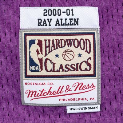 3. Mitchell & Ness Swingman Jersey NBA Milwaukee Bucks Ray Allen - SMJYAC18014-MBUPURP00RAL