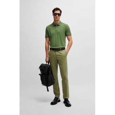 2. BOSS Pallas Open Green Regular Fit Herren Poloshirt (50468301-381)