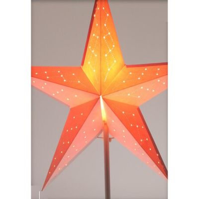 20. Dekorative Adventsstern-Stehlampe, LED, 45 cm, weiß