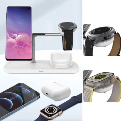 6. Tech-Protect QI15W-A45 3-in-1-Wireless-Ladegerät mit MagSafe für Apple -Geräte – Schwarz