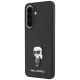 2. Karl Lagerfeld Schutzhülle mit festem Glitzer-Ikonik-Logo und Metallstift für Samsung Galaxy A57 5G – Schwarz