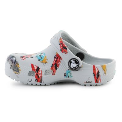 9. Crocs Classic Race Cars Graphic Jr 210992-1NN Flip-Flops
