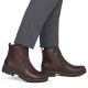 6. Braune Damen-Ankle-Boots aus Leder mit Reißverschluss, Rieker 78556-28