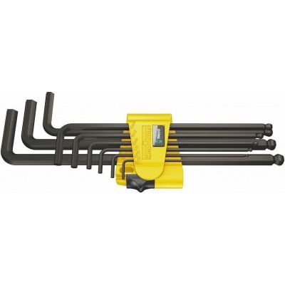 2. Wera 05022171001 L-förmiger Inbusschlüsselsatz - Englisch, 9-teilig.