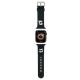 Karl Lagerfeld 3D Rubber Karl&Choupette Heads Armband für Apple Watch 42/44/45/49 mm – Schwarz