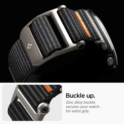 4. Spigen DuraPro Armband für Samsung Galaxy Watch Ultra 47 mm – Schwarz