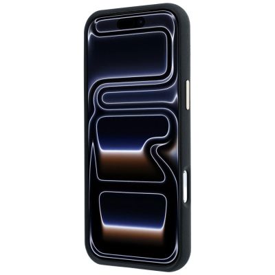 5. Guess Perforierte 4G Gold Logo Magsafe Hülle für iPhone 17 Pro / 18 Pro - Schwarz