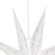 4. PAPIERDEKORATION STERN 45 CM 9 ARME WEISS