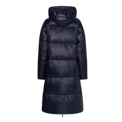 13. Tommy Hilfiger Sorona gepolsterte Logo-Maxijacke W WW0WW36224